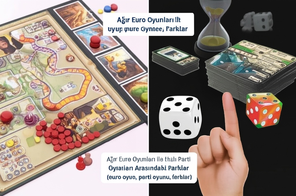 Ağır Euro Oyunları ile Hızlı Parti Oyunları Arasındaki Farklar (euro oyun, parti oyunu, farklar)