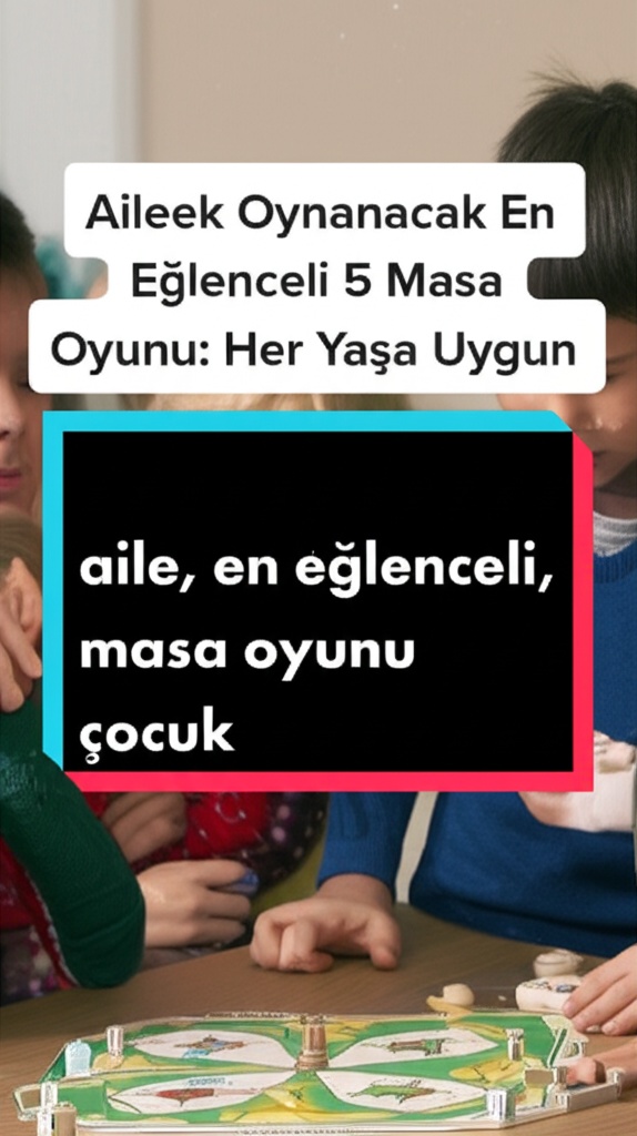 Ailecek Oynanacak En Eğlenceli 5 Masa Oyunu: Her Yaşa Uygun (aile, en eğlenceli, masa oyunu, çocuk)