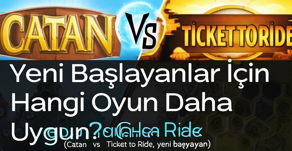 Catan vs. Ticket to Ride: Yeni Başlayanlar İçin Hangi Oyun Daha Uygun? (Catan vs Ticket to Ride, yeni başlayan)